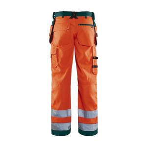 BLAKLADER - 156818115349D84 Pantalon d'artisan haute visibilité Orange/Vert-EAN 7330509569795 HI-VIS WORKWEAR - Product Image 2