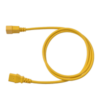 Personnalisation de l'usine IEC 250V C13 C14 câble d'alimentation de cordon de haute qualité certifié CE avec serrure pour l'utilisation de l'équipement électrique