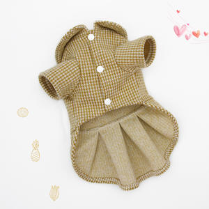 Abrigo de Invierno para Mascotas, Diseño de Pata de Gallo, Algodón, con Decoración de Flores, para Perros Pequeños y Cachorros - Product Image 3