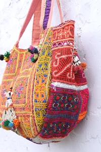 Handmade Indian Banjara <b>Bag</b> Tribal <b>Patchwork</b> Tote Embroidery Large Capacity for Women's Outdoor Daily Use Wholesale Price - Product Image 3