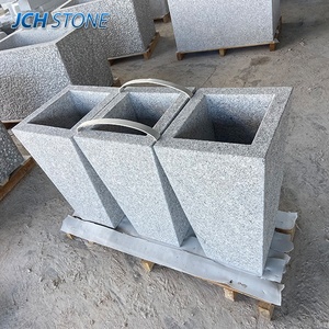 Sculpté à la main extérieur <span class=keywords><strong>jardin</strong></span> décoration gris granit <span class=keywords><strong>pierre</strong></span> planteur Pot <span class=keywords><strong>de</strong></span> fleur <span class=keywords><strong>pierre</strong></span> sculpture <span class=keywords><strong>auge</strong></span> - Product Image 2