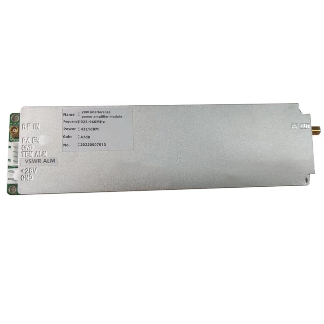 PA RF power amplifier module 50w 100W base station power amplifier 5.8G 2.6g customized 0 to 8g for anti Drone
