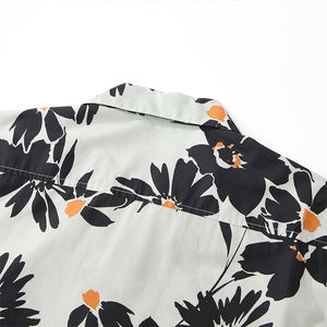 Custom Eco Friendly Hawaiian <b>Style</b> Digital Printed 100% Cotton Poplin Short Sleeve Beach & Vacation Shirt - Product Image 2