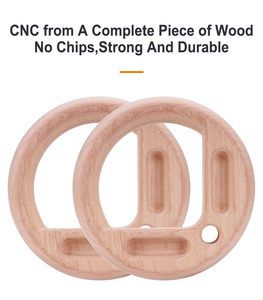Anillo de Gimnasia de Madera Natural Personalizado, Producto Deportivo y de Entretenimiento, Tabla de Escalada de Madera - Product Image 2