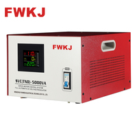 Stabilisateur SVC/TND monophasé AC en cuivre rouge 5 kVA avec commande par servomoteur 50 Hz