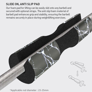 ウェイトリフティングスクワットバーパッドフォームネックショルダープロテクティブバーベルパッドスクワットヒップスラストバーベルスクワットパッド - Product Image 4