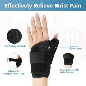 Férula para <span class=keywords><strong>pulgar</strong></span> con <span class=keywords><strong>muñequera</strong></span> para mano derecha e izquierda, <span class=keywords><strong>muñequera</strong></span> para artritis, tendinitis, protección, <span class=keywords><strong>muñequera</strong></span> - Product Image 3