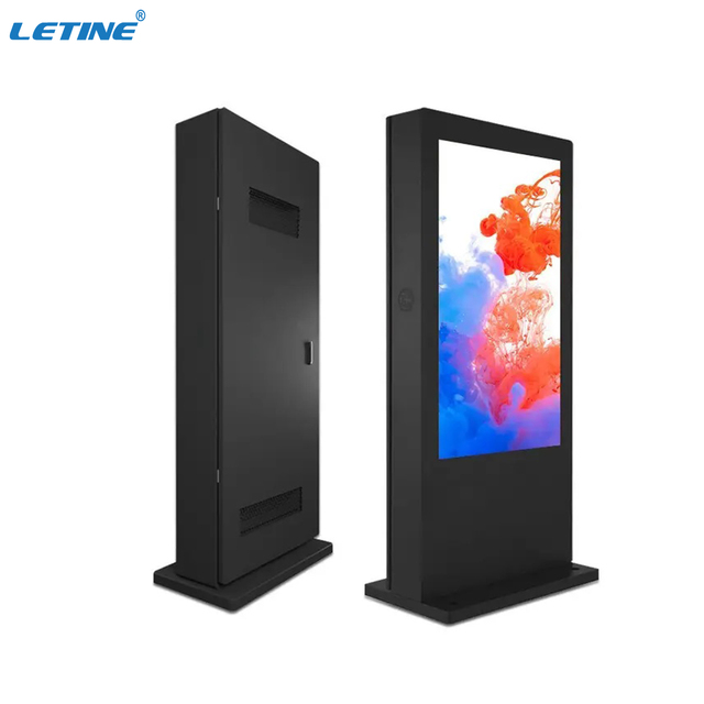 Outdoor Digital Kiosk Display Sunlight Readable Screen Automatic Dimming Control for Harsh Weather Public Spaces