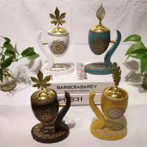 フレッシュンエアレジンギフトパッキング樹脂香炉サウジアラビアアロマセラピー炉香炉 & Dukhoor