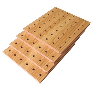 Anti absorción de sonido ignífugo un panel acústico moderno decoración de prueba Panel acústico de pared ranurado absorbente de sonido ranurado - Product Image 4