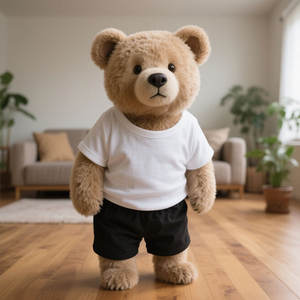 Venta directa de fábrica T Shits blancos para osos de peluche solo disfraz de oso de peluche personalizado ropa de muñeca de oso de peluche barato para adultos - Product Image 1