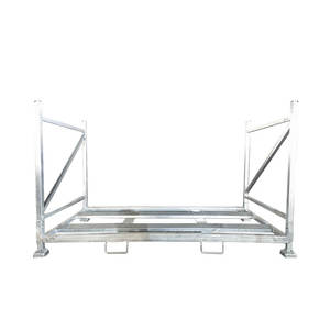 رف معدني لوجستي احترافي متين محمول للإطارات في مستودع تخزين فولاذية رف تكديس قابل للطي - Product Image 1