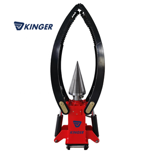 KINGER Machine à fendre le <span class=keywords><strong>bois</strong></span> Fendeur de bûches à cône à vis hydraulique pour pelle - Product Image 5