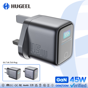 Nuevo <span class=keywords><strong>Cargador</strong></span> Mini GaN <span class=keywords><strong>Original</strong></span> de Tiktok de 45W con Pantalla Inteligente con IA, Adaptador de Viaje para Reino Unido, Enchufe para Teléfono <span class=keywords><strong>Xiaomi</strong></span>, Tableta, Cargadores Tipo C - Product Image 1