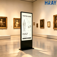 Pantalla LCD Comercial HRAY de 65 Pulgadas, 50000 Horas, 16:9, 60Hz, Full HD, Señalización Digital, OEM, ODM, Personalizada para Salas de Exposiciones