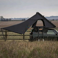 Outdoor Camping Einfach zu Installierendes Aluminium SUV Doppelschicht Auto 3-Personen Faltbares Dachzelt Australien Hartschalen-Dachzelt