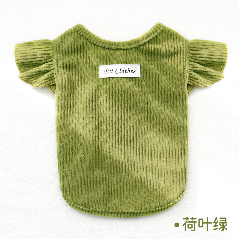Lotus leaf sleeve vest - lotus leaf green