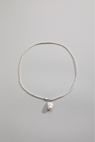 Collier en cuivre plaqué or avec perle d'eau douce baroque pure, matériau naturel, certifié CE ASTM REACH, bijoux de mode