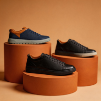 CACATUA – Baskets respirantes en PU pour hommes, nouveau style, à lacets, légères, semelle antidérapante, confortables pour la marche quotidienne 20260811-17