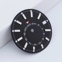 Cadran de montre en laiton vierge de 28,5 mm avec motif soleil et index lumineux, personnalisable avec logo, pour mouvement NH35, pièce de montre du fabricant