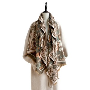 Nueva bufanda de gato bonita para <span class=keywords><strong>mujer</strong></span>, chal de Cachemira de imitación grueso con forro <span class=keywords><strong>polar</strong></span> para Otoño Invierno, ropa de abrigo cálido calentador de <span class=keywords><strong>cuello</strong></span> - Product Image 6