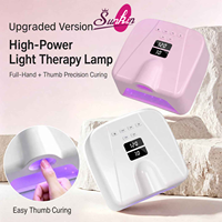 Nouvelle lampe UV LED pour ongles à double zone, double affichage, 4 réglages de minuterie, 71+7 LED, séchage rapide, double couche