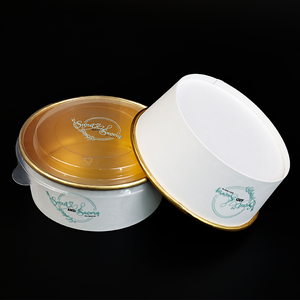 Bol en papier alimentaire jetable personnalisé dessert yaourt emballage de bol en papier de fruits papier de feuille d'or attaché au bol - Product Image 5