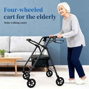 Andaderas Plegables de Acero Ligeras para Exteriores con Cómodos Apoyabrazos para Personas Mayores y Adultos - Product Image 4