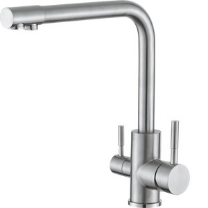 Grifo para Lavabo de Cocina, Origen China, Material de Latón con Tratamiento de Superficie Cromado, Diseño Giratorio de 360 Grados - Product Image 1