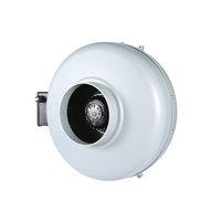 NUSSUN Ventilateur circulaire de ventilation à conduit en ligne de 6 à 10 pouces Ventilateur d'extraction centrifuge à 2 vitesses à faible bruit