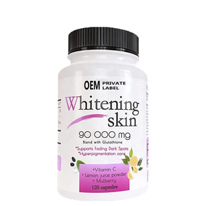 Capsules de soin de la peau blanchissantes au glutathion de marque OEM avec suppléments antioxydants à la vitamine C, 120 unités pour adultes - Product Image 1