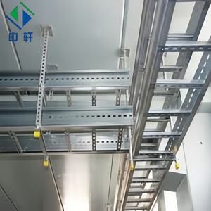 מגש כבל תעשייתי אורך מותאם אישית עמיד אלומיניום סולם משטח נירוסטה עבור הנחת כבל בנייה כימית - Product Image 6