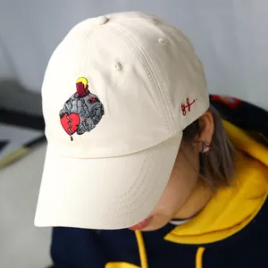 Großhandel benutzer definierte Stickerei Baseball Hüte Stickerei Logo gestickt Papa Hut