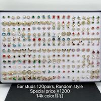 Perhiasan XUPING Grosir Anting Kristal Campuran Desain Batu Permata Bulat Oval Warna-warni Koleksi Perhiasan Fashion untuk Wanita
