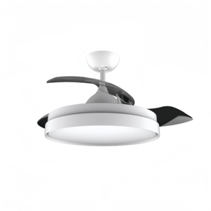 Ventilateur de plafond LED moderne avec moteur DC, 3 pales, télécommande, intensité variable, blanc chaud 3000K-6000K, montage en suspension, pour salon, 6 vitesses - Product Image 1