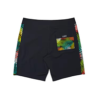 Pantalones Cortos de Playa para Hombre, Personalizados, de Secado Rápido, con Tela Elástica en 4 Direcciones, Estilo Patchwork, para Surf y Natación