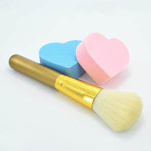 Faria Brocha Grande con Mango de Madera Negro/Dorado, Brocha de Maquillaje Plana de Alta Densidad, Portátil - Product Image 6