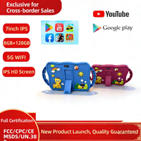 Tablette Android 7 pouces super bon marché, dernière génération, haute qualité, résistante aux chocs, WiFi, intelligente, pour l'apprentissage et le divertissement des enfants.