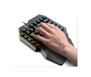 Nhà Máy Tùy Chỉnh USB Có Dây PC Trò Chơi Game Thủ Bàn Phím Chuyên Nghiệp Một Tay Bàn Phím 35 Phím Một Tay Duy Nhất RGB Bàn Phím Quảng Đông - Product Image 2