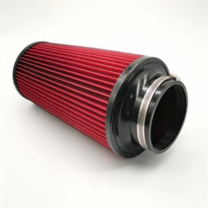 Filtro de aire universal de 76 mm y 100 mm con forma de hongo rojo para modificación y mejora de automóviles - Product Image 1