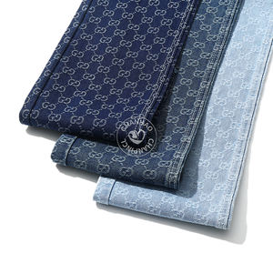 <span class=keywords><strong>Tessuto</strong></span> Denim Jacquard con Alfabeto GG, 80% Cotone, Blu, per <span class=keywords><strong>Jeans</strong></span>, 10.5 Oz, Alta Qualità, Vendita all'Ingrosso - Product Image 1