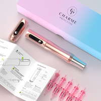 Charme Princesse EMK161 Pena PMU Elektrik 2.1 mm 5 Kecepatan Motor Berongga Ringan 5 Cartridge untuk Alis Bibir Eyeliner
