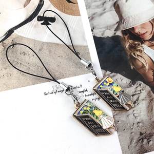 Nuit étoilée et cri Art peinture à l'huile porte-clés mondialement célèbre Gogh et <span class=keywords><strong>Munch</strong></span> alliage sac breloque Badge - Product Image 3