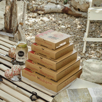 Pochettes en carton ondulé robuste, type coquille, recyclables, de qualité alimentaire, résistantes à l'huile, imprimées UV quadricolore, avec fermeture magnétique, pour plats à emporter