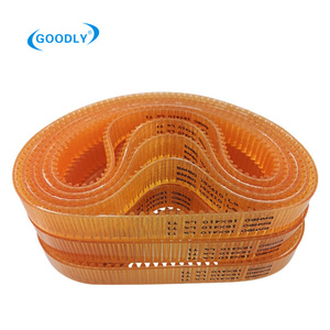 Leistungsstarker Gelber Synchronriemen GT2/GT3/GT5/MXL/XL/HTD 3m-5m S2m-S5m T5-T10 AT5-AT10 PU OEM GOODLY Marke - Product Image 1