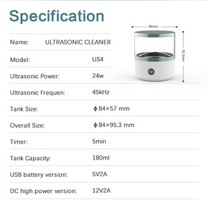 GOLDROSA Appareil de Nettoyage Dentaire Électrique Professionnel 45KHz à Ultrasons pour Nettoyage en Profondeur, Rechargeable et Portable pour Prothèses Dentaires et Usage Domestique - Product Image 6