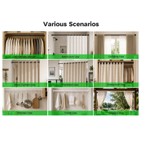 Barra de Cortina Extensible YIJIALE, Compacta, Menos de 45 cm, Sin Taladro, de 0.7-2.1 m, 25 mm, Diseño KD, Resistente, para Ducha