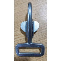 Boucles de parachute en acier forgé avec anneau en D, 5000lbs/23kn, protection contre les chutes, harnais de sécurité pour chien, crochet et boucle