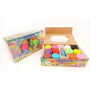TOYSRUNNER Friendly Cooperation Kids Cutter Toys Clay Playdough <b>Slime</b> 12 Colors Non-Toxic Educational DIY Tools <b>Set</b> - Product Image 6