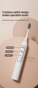 Brosse à <span class=keywords><strong>dents</strong></span> électrique intelligente 3-en-1 personnalisée avec blanchiment des <span class=keywords><strong>dents</strong></span>, 5 modes, irrigateur rechargeable, poils souples, étanche IPX7 - Product Image 6